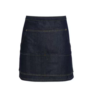   PR125 antikolt rövid farmerkötény sok zsebbel Premier, Indigo Denim-U