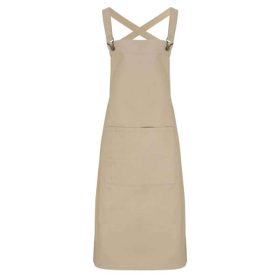   PR129 hosszú kötény saját anyagából készült pántokkal Premier, Khaki-U