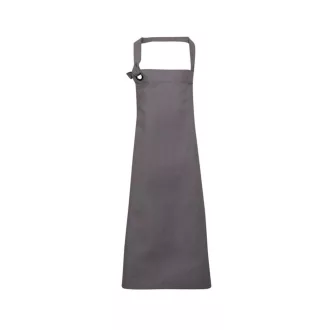   PR130 vastag pamutvászon hosszú kötény nagy fém karikával Premier, Dark Grey-U