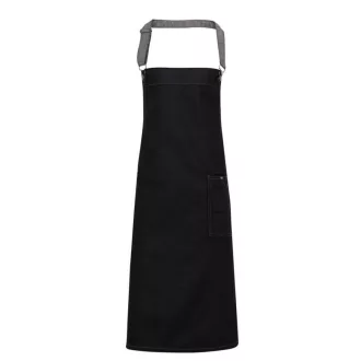   PR134 hosszú farmer kötény vízlepergető felülettel Premier, Black Denim-U