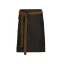 PR135 farmer rövid kötény tartós viaszolt hatású felülettel Premier, Black/Tan Denim-U