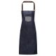 PR136 vízlepergető felületü hosszú farmer kötény Premier, Indigo Denim-U