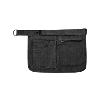   PR138 tabletbarát farmerstílusú vastag rövid kötény Premier, Black Denim-U