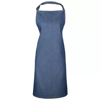   PR150 COLOURS hosszú kötény, csúszócsattal állítható  Premier, Indigo Denim-U