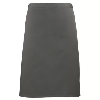   PR151 COLOURS félhosszú kötény, 90 cm hosszú megkötő pántokkal Premier, Dark Grey-U