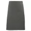 PR151 COLOURS félhosszú kötény, 90 cm hosszú megkötő pántokkal Premier, Dark Grey-U