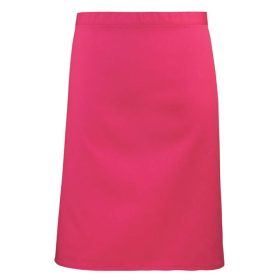   PR151 COLOURS félhosszú kötény, 90 cm hosszú megkötő pántokkal Premier, Hot Pink-U