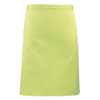   PR151 COLOURS félhosszú kötény, 90 cm hosszú megkötő pántokkal Premier, Lime-U