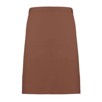   PR151 COLOURS félhosszú kötény, 90 cm hosszú megkötő pántokkal Premier, Mocha-U