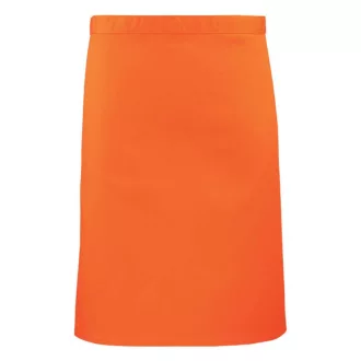   PR151 COLOURS félhosszú kötény, 90 cm hosszú megkötő pántokkal Premier, Orange-U