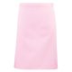PR151 COLOURS félhosszú kötény, 90 cm hosszú megkötő pántokkal Premier, Pink-U