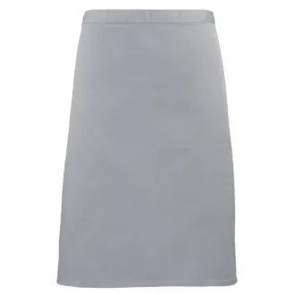   PR151 COLOURS félhosszú kötény, 90 cm hosszú megkötő pántokkal Premier, Silver-U