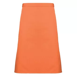   PR151 COLOURS félhosszú kötény, 90 cm hosszú megkötő pántokkal Premier, Terracotta-U