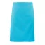 PR151 COLOURS félhosszú kötény, 90 cm hosszú megkötő pántokkal Premier, Turquoise-U