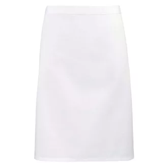   PR151 COLOURS félhosszú kötény, 90 cm hosszú megkötő pántokkal Premier, White-U