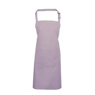   PR154 COLOURS nagy zsebes hosszú kötény saját anyagú pántokkal Premier, Lilac-U