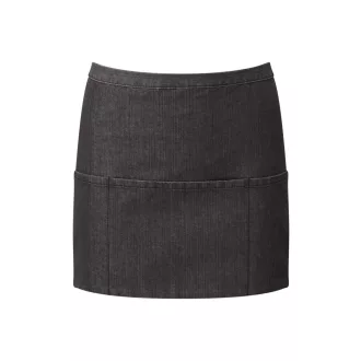   PR155 COLOURS rövid pultos kötény három tabletbarát zsebbel Premier, Black Denim-U