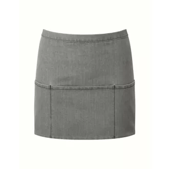   PR155 COLOURS rövid pultos kötény három tabletbarát zsebbel Premier, Grey Denim-U
