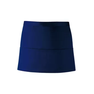   PR155 COLOURS rövid pultos kötény három tabletbarát zsebbel Premier, Navy-U