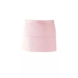   PR155 COLOURS rövid pultos kötény három tabletbarát zsebbel Premier, Pink-U