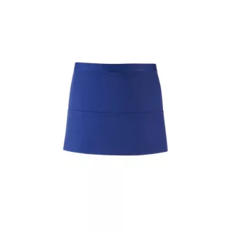   PR155 COLOURS rövid pultos kötény három tabletbarát zsebbel Premier, Royal-U