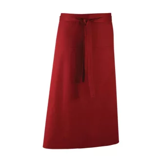   PR158 COLOURS derekas hosszú bisztró kötény tablet kompatibilis zsebbel Premier, Burgundy-U