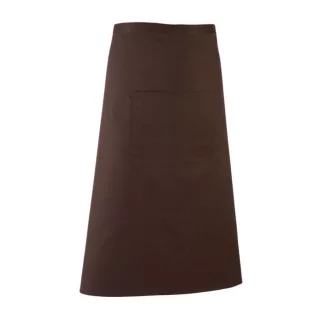   PR158 COLOURS derekas hosszú bisztró kötény tablet kompatibilis zsebbel Premier, Brown-U