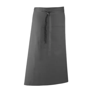   PR158 COLOURS derekas hosszú bisztró kötény tablet kompatibilis zsebbel Premier, Dark Grey-U