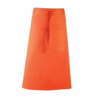   PR158 COLOURS derekas hosszú bisztró kötény tablet kompatibilis zsebbel Premier, Orange-U