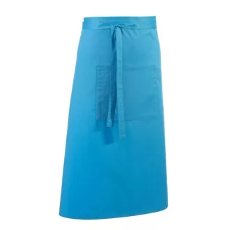   PR158 COLOURS derekas hosszú bisztró kötény tablet kompatibilis zsebbel Premier, Turquoise-U