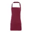 PR159 COLOURS nyakba akasztható rövid kötény tablettartó zsebbel Premier, Burgundy-U