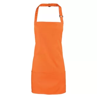   PR159 COLOURS nyakba akasztható rövid kötény tablettartó zsebbel Premier, Orange-U