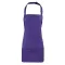 PR159 COLOURS nyakba akasztható rövid kötény tablettartó zsebbel Premier, Purple-U