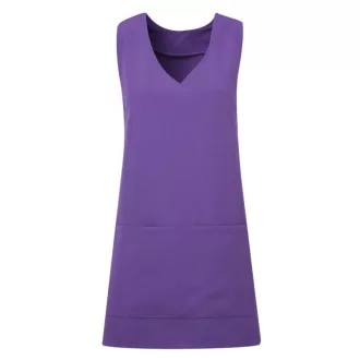   PR177 Női V-nyakú belebújós tunika zsebekkel Premier, Purple-S/M