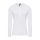 PR318 Női gombos nyakú felgombolható hosszú ujjú sztreccspóló Premier, White-XS