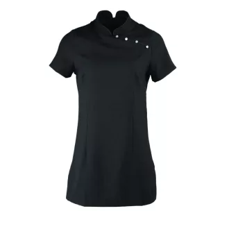 PR681 galléros rövid ujjú tunika Premier, Black-XS