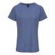 PR688 oldalzsebes lekerekített V-nyakú tunika Premier, Blue Heather-XS