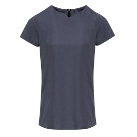   PR688 oldalzsebes lekerekített V-nyakú tunika Premier, Black Heather-XS