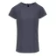 PR688 oldalzsebes lekerekített V-nyakú tunika Premier, Black Heather-XS