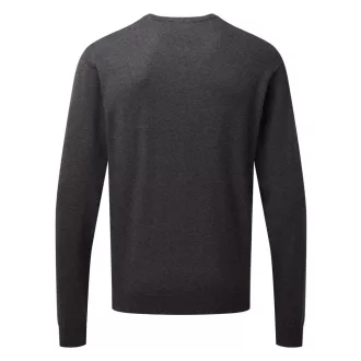   PR692 finom kötésű kereknyakú férfi pulóver Premier, Charcoal-S