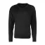PR694 V-nyakú finom kötésű férfi pulóver Premier, Black-M