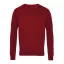 PR694 V-nyakú finom kötésű férfi pulóver Premier, Burgundy-XXS