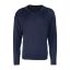PR694 V-nyakú finom kötésű férfi pulóver Premier, Navy-4XL
