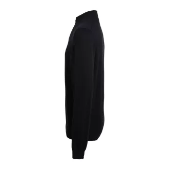   PR695 férfi pulóver 1/4 cipzáras nyakkivágással Premier, Black-XS