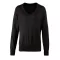 PR696 V-nyakú finom kötésű Női pulóver Premier, Black-S