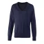 PR696 V-nyakú finom kötésű Női pulóver Premier, Navy-XS