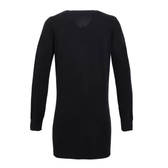   PR698 hosszú fazonú elől végig gombos finom kötésű Női kardigán Premier, Charcoal-XS