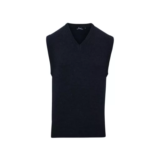 PR699 V-nyakkivágású trendy férfi mellény Premier, Charcoal-L