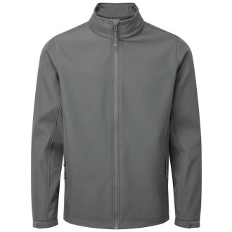   PR810 férfi softshell galléros dzseki elől végig cipzárral Premier, Dark Grey-S