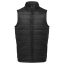 PR811 könnyű vízálló steppelt férfi mellény zipzáras zsebekkel Premier, Black-XL